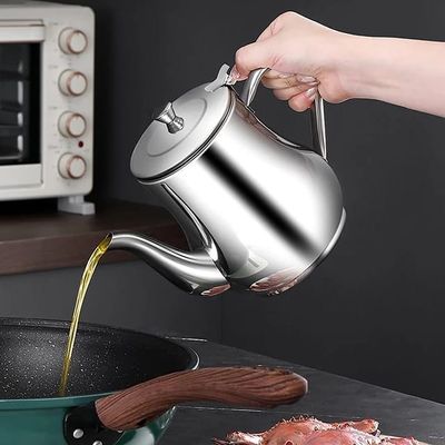 Multipurpose Stainless Steel Oil Pot.