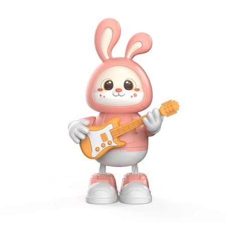Dancing Rabbit Guitarist Toy with music