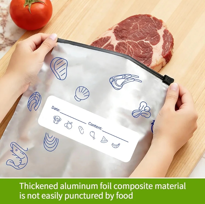 Aluminum Foil Zip Lock Bag-(2 Size Combo) MADE IN CHINA