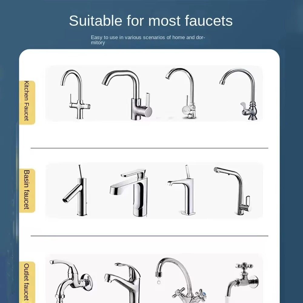 6-Layer Universal Faucet Water Purifier – 360° Rotating Anti-Splash Tap Filter